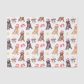 Waterverf kersthonden tissuepapier (Voorkant)