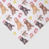 Waterverf kersthonden tissuepapier (Detail)