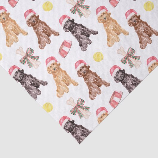 Waterverf kersthonden tissuepapier (Detail)