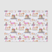 Waterverf kersthonden tissuepapier (Voorkant)