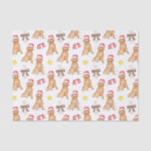 Waterverf kersthonden tissuepapier (Voorkant)