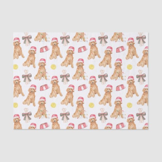 Waterverf kersthonden tissuepapier (Voorkant)