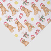 Waterverf kersthonden tissuepapier (Detail)