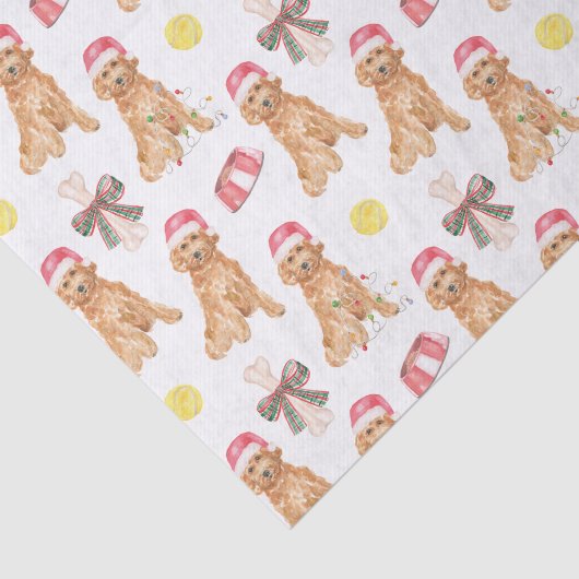 Waterverf kersthonden tissuepapier (Detail)