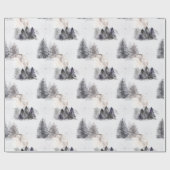 Waterverf kerstinpakpapier cadeaupapier (Vlak)