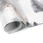 Waterverf kerstinpakpapier cadeaupapier (Rol Hoek)