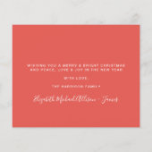 Waterverf kerstkaart met budgetpine-structuur (Achterkant)