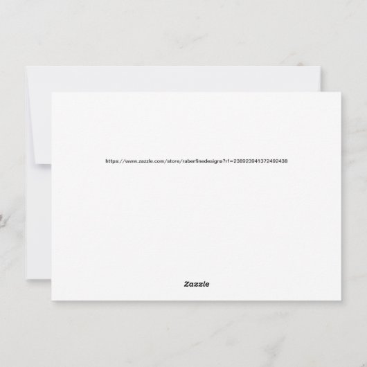 Waterverf kerstkaart met Yorkshire Terrier (Achterkant)