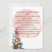 Waterverf kerstKaart Save The Date (Achterkant)