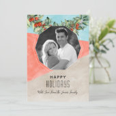 Waterverf kerstkaart voor kleurenblok (Staand voorkant)