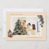 Waterverf-kerstkaarten voor sieraden feestdagenkaart (Voorkant)