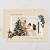 Waterverf-kerstkaarten voor sieraden feestdagenkaart (Voorkant / Achterkant)