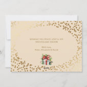 Waterverf-kerstkaarten voor sieraden feestdagenkaart (Achterkant)