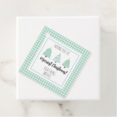 Waterverf kerstkaartje voor leraar kerstcadeau bedankjes labels (In situ)