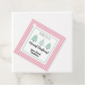 Waterverf kerstkaartje voor leraar kerstcadeau bedankjes labels (In situ)