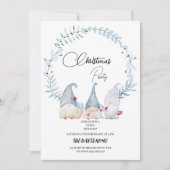 Waterverf kerstkabouters kaart (Voorkant)