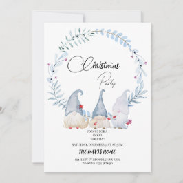 Waterverf kerstkabouters kaart