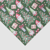 Waterverf kerstkabouters, kerstbomen tissuepapier (Detail)