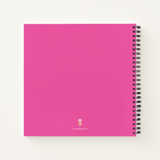 Waterverf kerstkatten gepersonaliseerd Notitieboek (Achterkant)