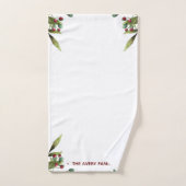 Waterverf kerstkerry Holiday Foto Bad Handdoek (Handdoek)