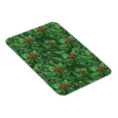 Waterverf Kerstkerst Holly Berries Magneet (Rechterzijde)