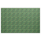 Waterverf Kerstkerst Holly Berries Stof (Yard (91,4 cm))