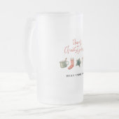 Waterverf kerstkoekje drink snoepriet matglas bierpul (Voorkant links)