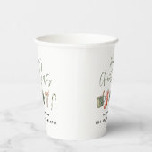 Waterverf kerstkoekje drink snoepriet papieren bekers (Rechts)