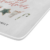 Waterverf kerstkoekje drink snoepriet snijplank (Hoek)