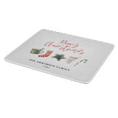 Waterverf kerstkoekje drink snoepriet snijplank (Hoek)