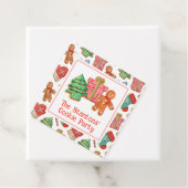 Waterverf kerstkoekjes bedankjes labels (In situ)