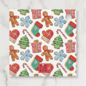 Waterverf kerstkoekjes bedankjes labels (Achterkant)