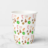 Waterverf kerstkoekjes Exchange Papieren Bekers (Achterkant)