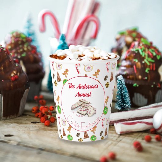 Waterverf kerstkoekjes Exchange Papieren Bekers