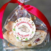 Waterverf kerstkoekjes Exchange Ronde Sticker