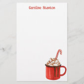 Waterverf kerstkoekjes gepersonaliseerd briefpapier (Voorkant)