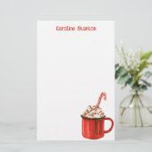 Waterverf kerstkoekjes gepersonaliseerd briefpapier (Staand voorkant)