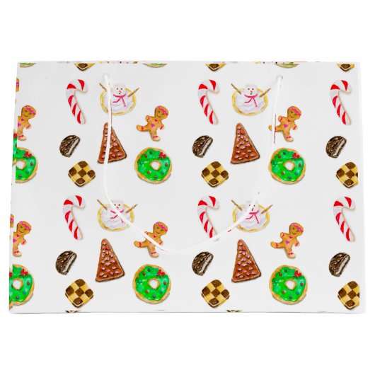 Waterverf kerstkoekjes groot cadeauzakje (Voorkant)