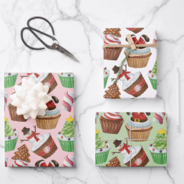 Waterverf kerstkoekjes inpakpapier vel
