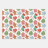 Waterverf kerstkoekjes inpakpapier vel (Voorkant 2)