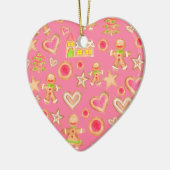 waterverf kerstkoekjes met gebak keramisch ornament (Links)