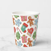 Waterverf kerstkoekjes papieren bekers (Achterkant)