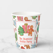 Waterverf kerstkoekjes papieren bekers (Voorkant)
