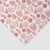 Waterverf Kerstkoekjes Patroonvakantie Tissuepapier (Detail)