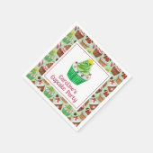 Waterverf kerstkoekjes servet (Hoek)