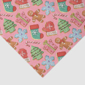 Waterverf kerstkoekjes tissuepapier (Detail)