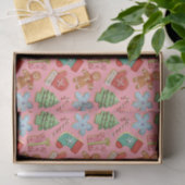 Waterverf kerstkoekjes tissuepapier (Geschenk)