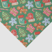 Waterverf kerstkoekjes tissuepapier (Detail)