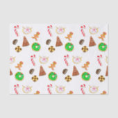 Waterverf kerstkoekjes tissuepapier (Voorkant)