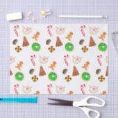 Waterverf kerstkoekjes tissuepapier (Craft)